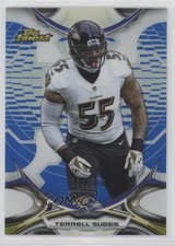 2015 Topps Finest Blue Refractor /250 Terrell Suggs #48 04up