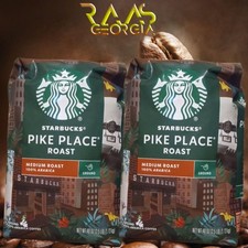 2 Pack Starbucks Pike Place Medium Roast Ground Coffee, 40 oz each 10.68 per pound