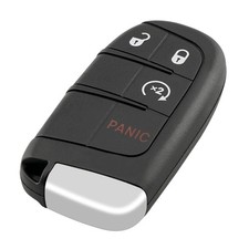 Key Fob Cover Shell Case Replacement 4 Buttons Remote Control Black