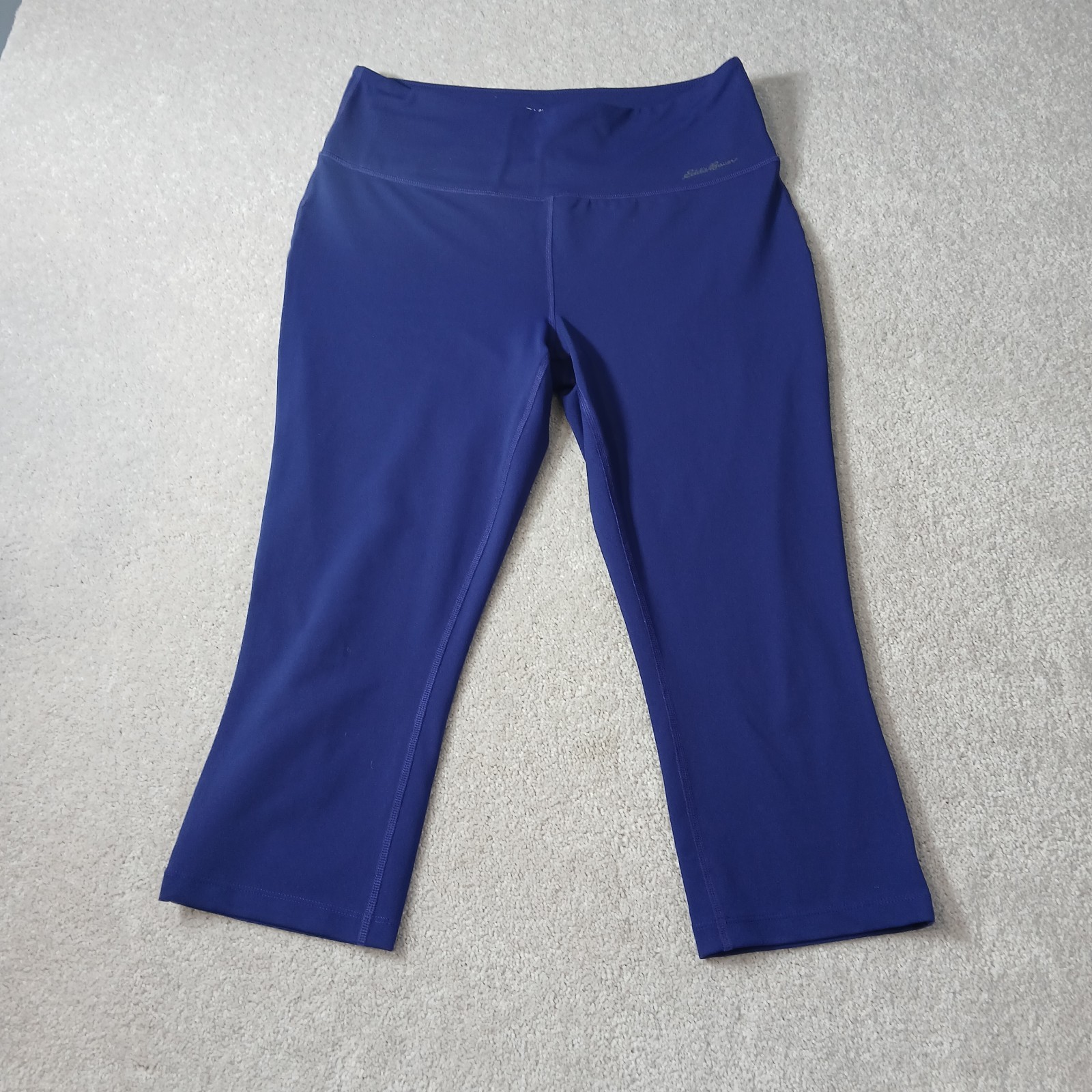 Eddie Bauer Astir High-Rise Capri  Leggings Women's Size Large Brilliant Blue