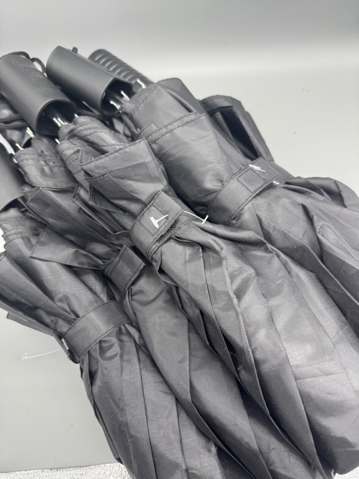 6pcs basic black Rain essentials umbrellas barely… - image 3