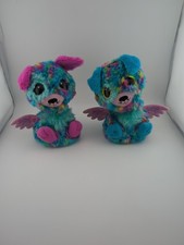 Hatchimals Draggle Dog Dragons Multicolor Blue Pink Interactive Toy Set Of x2