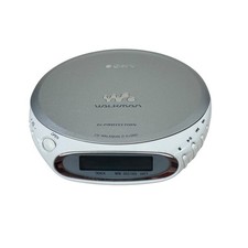 Sony CD Walkman D-EJ360 Portable CD Player G-Protection Silver White TESTED