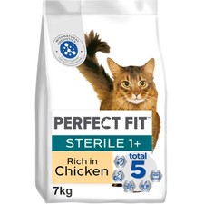 14kg Perfect Fit Advanced Nutrition Sterile Neutered Adult Dry Cat Food Chicken 3.76 per kilo