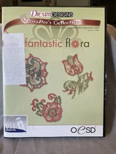 OESD Crafter's Collection #853 Fantastic Flora Collection Embroidery Flowers USB