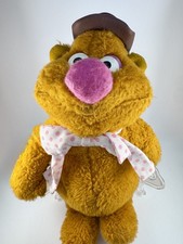 Vintage Fozzie Bear Plush Fisher-Price Jim Henson Muppets 1976 w/ Hat