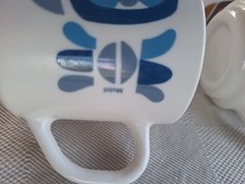 Lot de 4 Mugs Tasses Mobil Arcopal Vintage déco art de la table