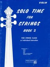 Vintage Solo Time For Strings Violin Book 2 1990 Etling Frist Position Graded
