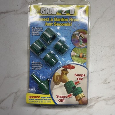 AS SEEN ON TV - SNAP 2-0 Connect Garden Hose In Sec +BONUS Water Pressure Nozzle