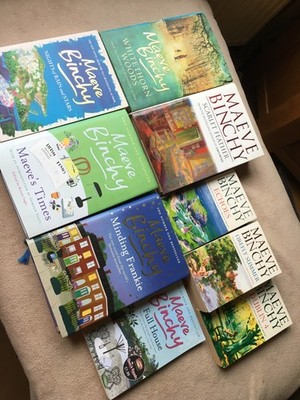maeve binchy lot 2 books various collection of 9, hardbacks and paper backs