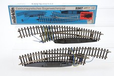 H0 Märklin 2267 Bogenweichenpaar elektromagnetisch K-Gleis Weiche OVP/O28