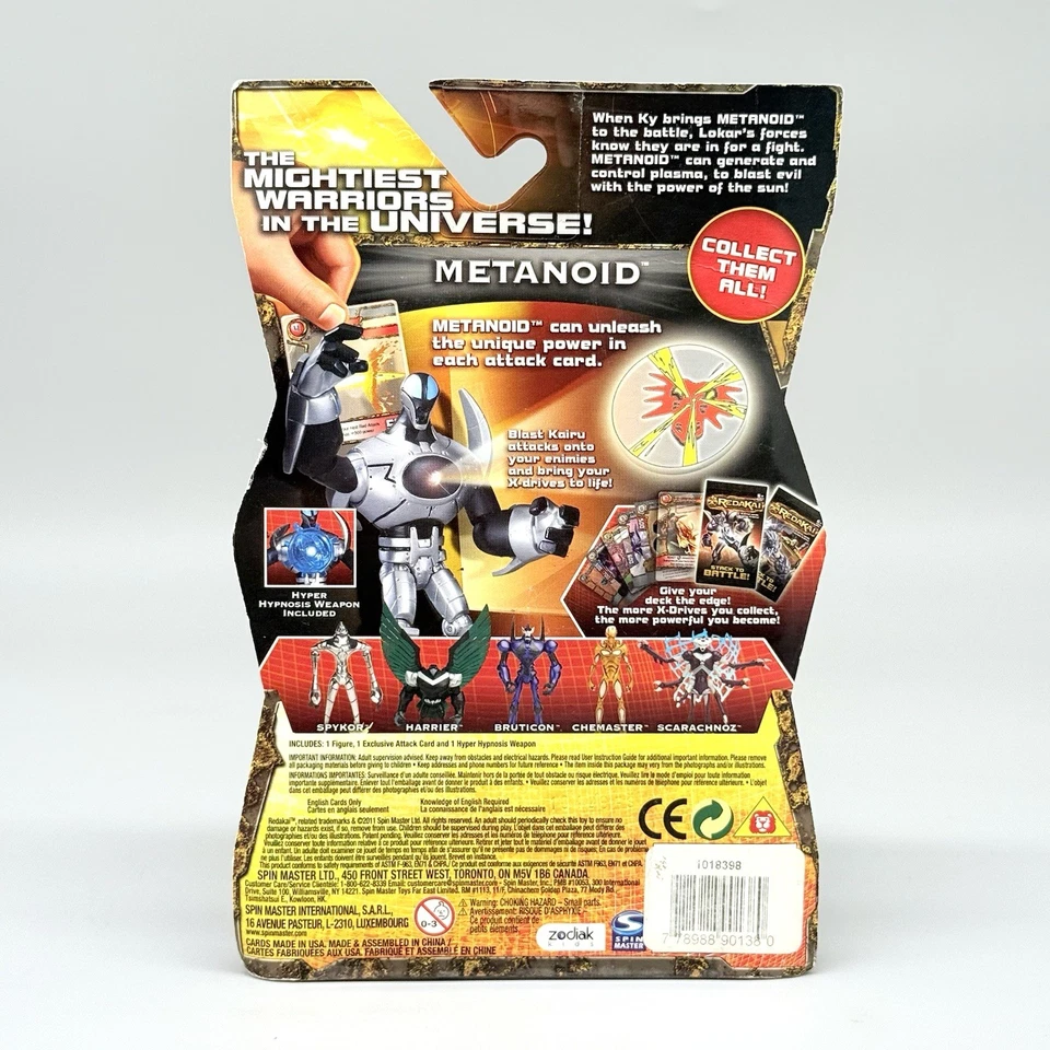Spin Master 2011 Redakai Metanoid Light Up Action Figure Exclusive Blast 3D Card - Image 2 of 4