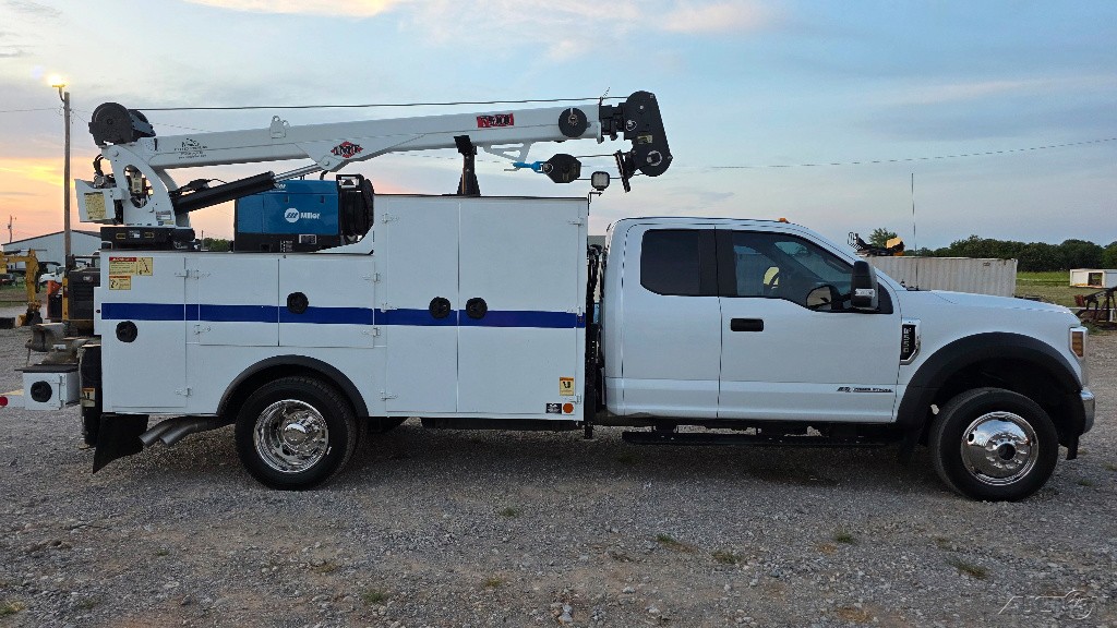 2019 Ford F-550 4wd 7500lb Crane Extended Cab 11ft Mechanics Truck 6.7L PTO Air thumbnail 5