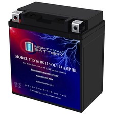 Mighty Max YTX16-BS 12V 14AH Battery for Suzuki LT-F500F Vinson Manual 4WD 04-07