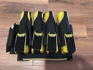 JT Paintball Tournament Series Black/Yellow 4+5 Harness (PODS NOT INCLUDED)