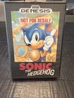Sonic the Hedgehog Sega Genesis CIB Complete Not For Resale Tested