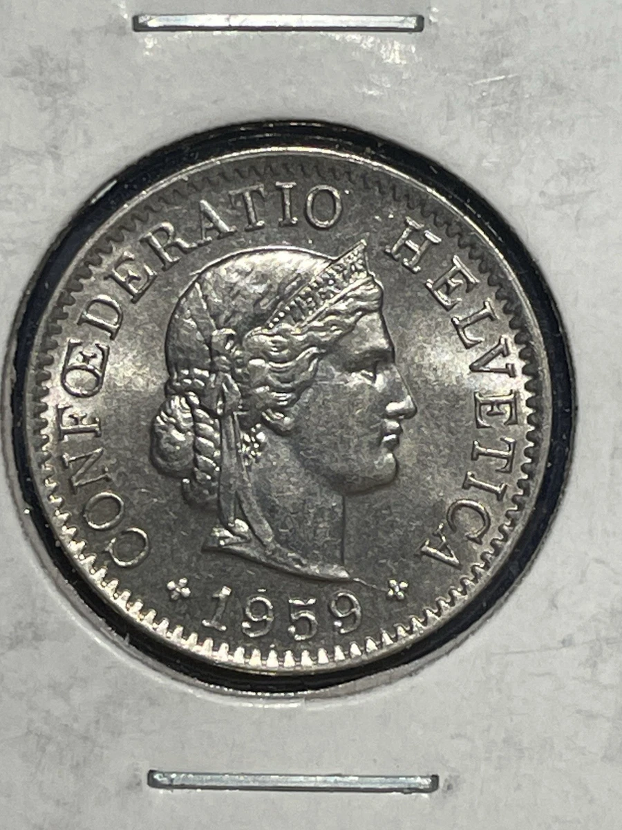 Copper-Nickel 1959 Swiss Coins for sale | eBay