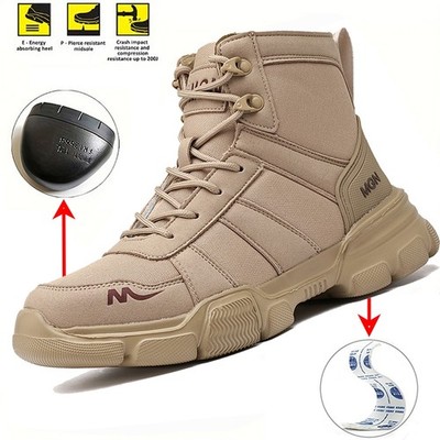 Mens Safety Shoes Hiking Boots Steel Toe Work Boots Botas De Trabajo Para Hombre