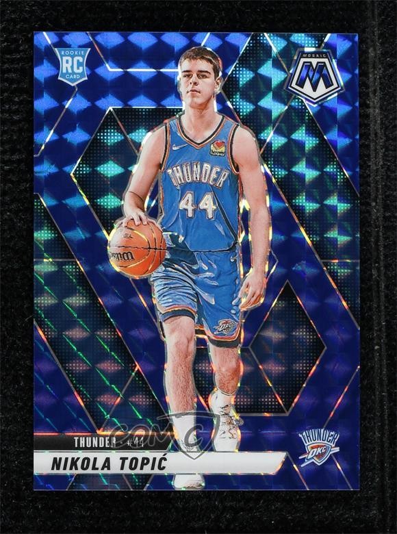 2024-25 Panini Mosaic Blue Prizm 171/199 Nikola Topic #242 Rookie RC