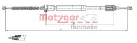 Hinten Links Metzger 11.6597 Seilzug, Feststellbremse FüR Renault