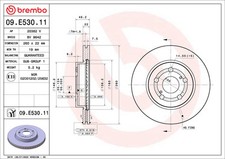 BREMBO 2x BREMSSCHEIBEN Ø 260 innenbelüftet für Toyota Yaris P21 PA1 PH1