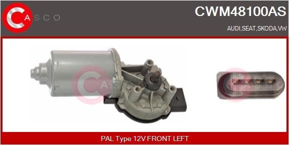 Casco CWM48100AS Wischermotor Vorne FüR Audi Seat Skoda VW-image