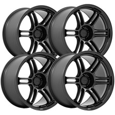 Set Of 4 Rotiform Rc209 Rps 18x8.5 5x120 35mm Matte Black Wheels Rims