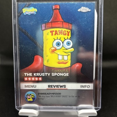 2024 Topps Chrome SpongeBob #BB-8 Kelp Reviews Tangy Sponge Sauce