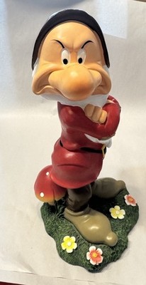 Disney Grumpy Figurine Snow White Seven Dwarfs 12.25” Resin Statue