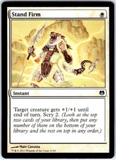 Stand Firm 21 C Duel Decks: Heroes vs. Monsters Magic the Gathering MTG LP