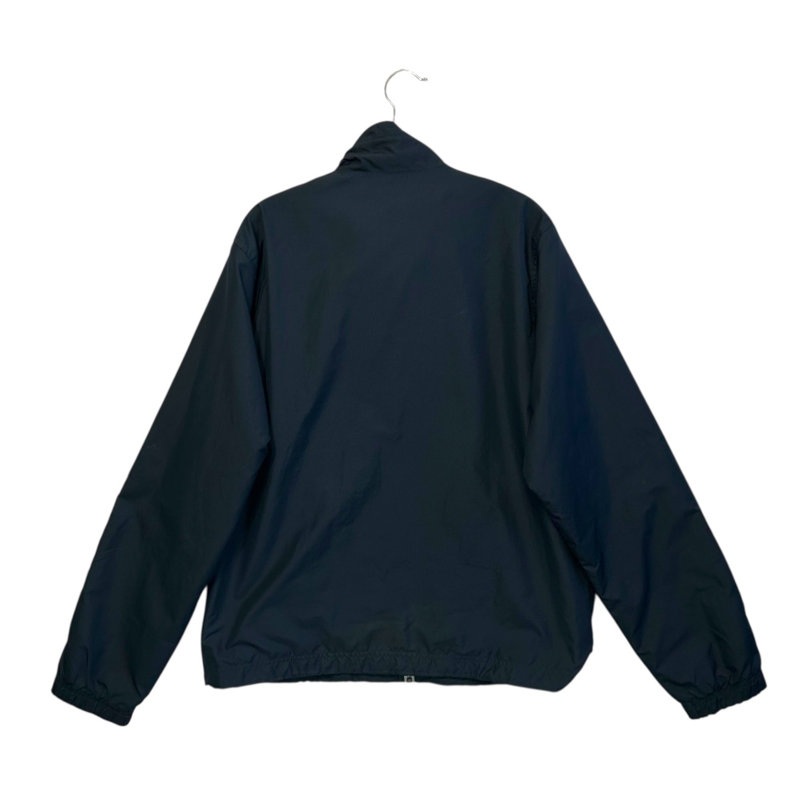 Nike Full Zip Windbreaker Jacket Men's Sz L Navy White Y2K Lined Retro Sporty thumbnail 3