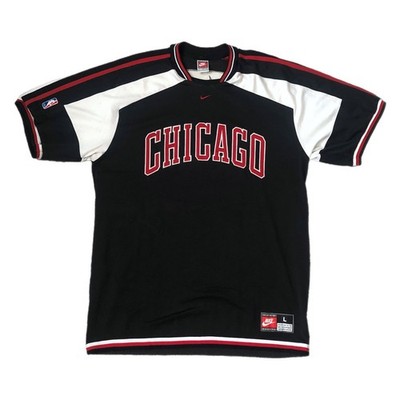 Vintage 90s NBA Chicago Bulls Nike Warmup Shooting Shirt Large Michael Jordan