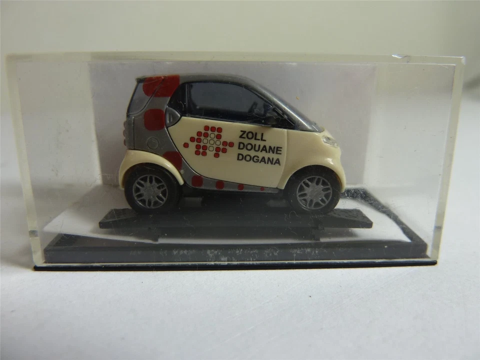 Busch Smart 48945 1/87 MB City Coupe Zoll Schweiz CH Schweizer Zoll PKW HO NUOVO - Immagine 4 di 4