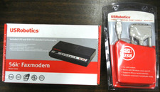 NEW - USRobotics 56K Faxmodem 5686E V.92 Dial-Up Modem w/USB Serial Port Cable