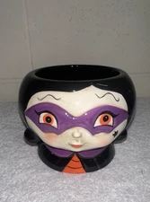 Johanna Parker Halloween Vintage Collection Masked Witch Treat Snack Candy Bowl