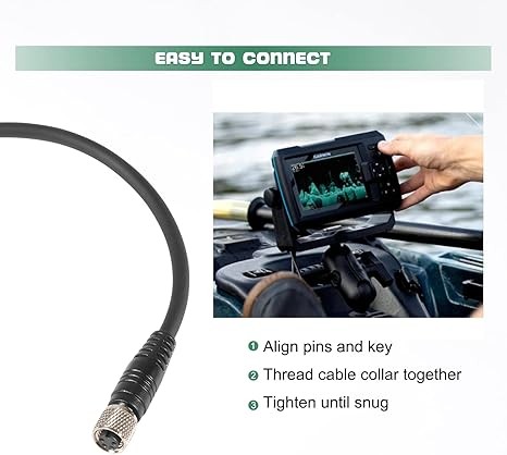 Cable adaptador de 4 pines para Minn Kota MKR-US2-12 1852072 compatible con Garmin Echo - Imagen 3 de 15
