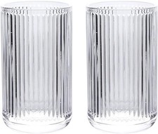 2 Pcs Glass Tumbler Cup,Toothbrush Holder Bathroom Cups 13 oz