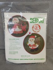 Bernat Mr Claus 1976 Decorator Stitchery Embroidery Kit New Sealed W09191