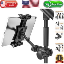Tablet Holder for Mic Stand   Adjustable Mount for iPad and Smartphones