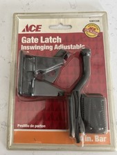 New Ace Gate Latch Inswinging Adjustable Black for Gates Shed Barn Doors Pens