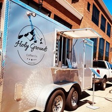 Silver Mobile Coffee Food Trailer Concession Catering Street Food Truck