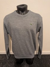 Herren Lacoste Sport Crew Pullover Größe 5 Large Wollmischung £125