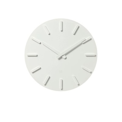 PLUS MINUS ZERO Wall Clock ZZC-J030 White Minimal Design Silent Sweep Movement