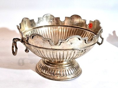Art Deco Präsentierschale Centerpiece Silberschale Kaviarschale Champagnerkühler