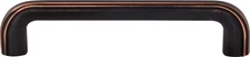Top Knobs TK223UM Victoria Falls Pull 5" (c-c) Umbrio
