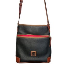 Dooney Bourke black pebbled leather crossbody