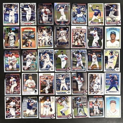 Los Angeles Dodgers Lot (35) w/ Refractor Parallels, Rookie Cards, Prospects +
