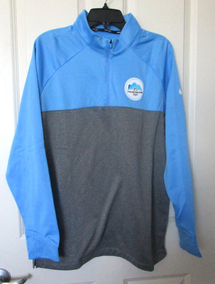 Nike Pyeong Chang 2018 Olympics Therma Colorblock 1/4 Zip Pullover Men Large NEW