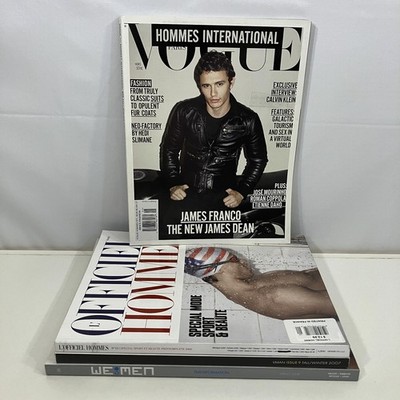 4 Mens Fashion Magazines 2007 2008 L'Officiel Hommes Vogue International VMAN