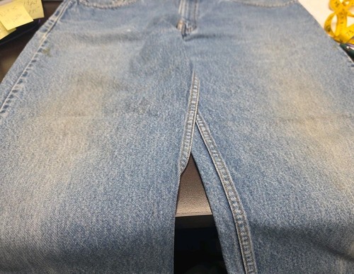 Vintage Levis Jeans Men 36x34 Blue 505 Measures 36x33 - Picture 5 of 9